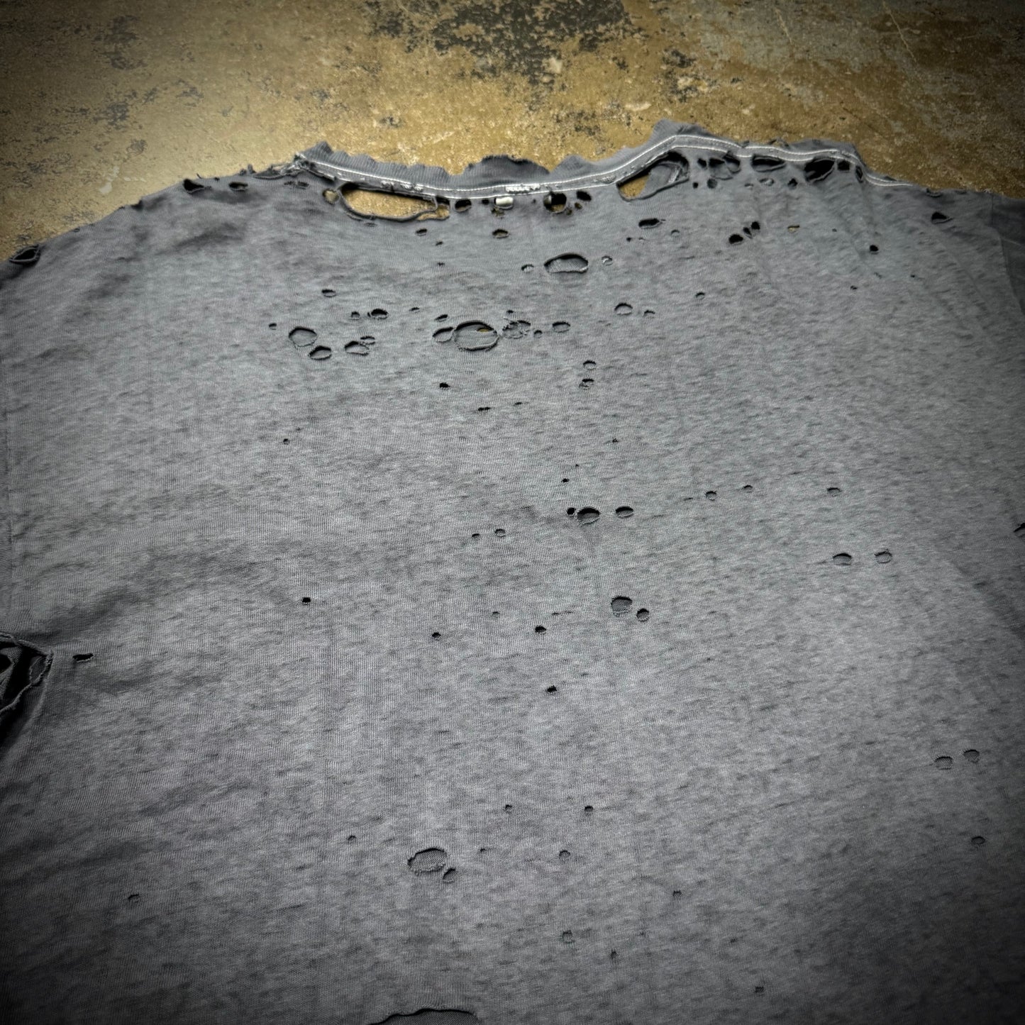 Vintage Thrashed Faded Black Pin Up Girl T-Shirt