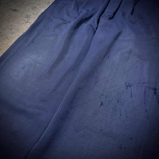 Vintage 40s/50s Distressed Rayon Wool Blend Trousers