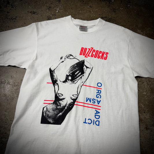 Vintage 90s Buzzcocks Orgasm Adict Punk Band Tee