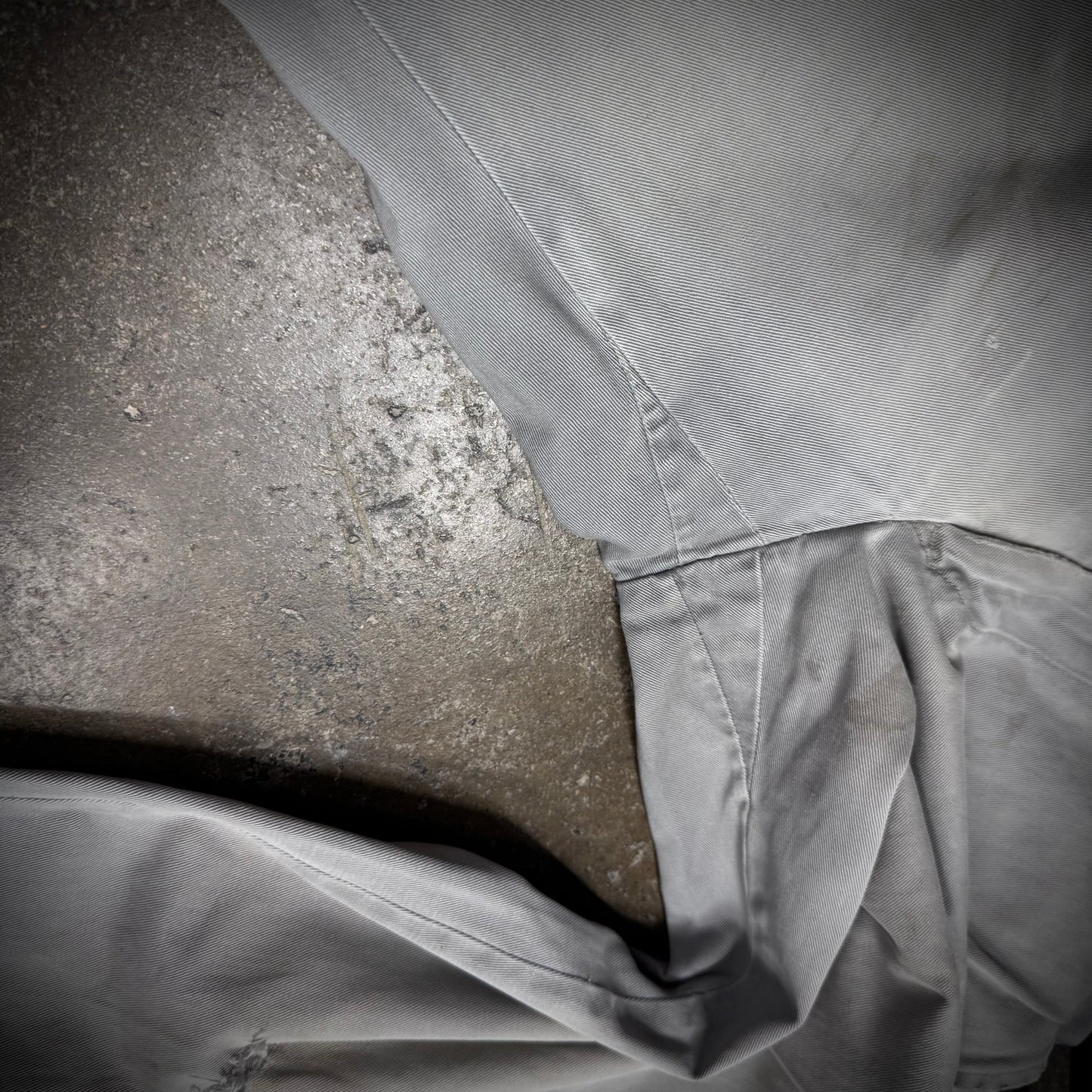 Vintage 50s Wide Leg Baggy Distressed Cotton Chino Pants 30x31