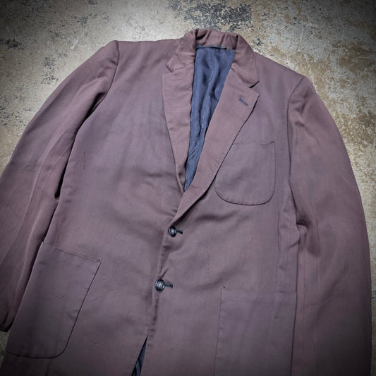 Vintage 70s/80s Penneys Purple Plum Gabardine Blazer Jacket