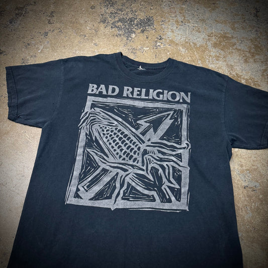 Vintage 00s Faded Black Bad Religion Band Tee