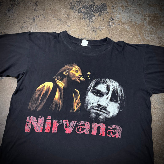 Vintage 90s Nirvana Kurt Cobain European Band Tee