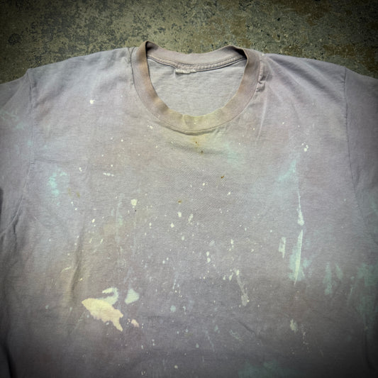 Vintage 80s/90s Bleach Stained Distressed Blank Tee