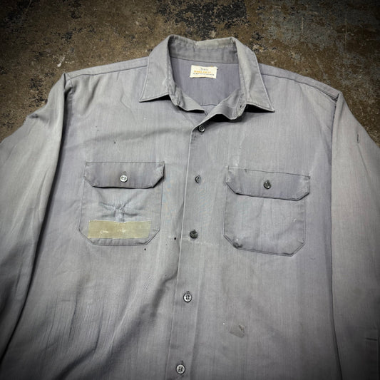 Vintage 60s/70s Distressed Big Mac Work Shirt