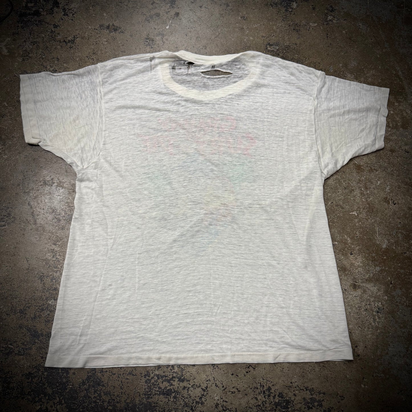 Vintage Granny Says Surf or Die Paper Thin Distressed T-Shirt