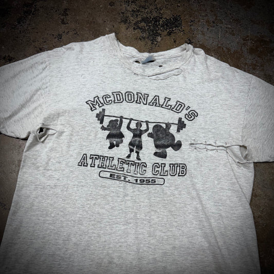 Vintage 90s McDonalds Athletic Club Thrashed T-Shirt