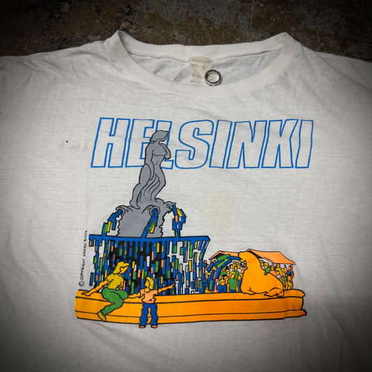 Vintage Helsinki Finland Paper Thin Tee