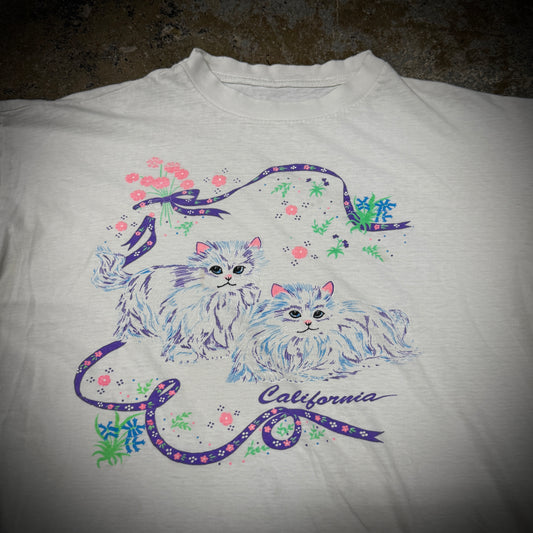 Vintage 90s California Cat Boxy T-Shirt