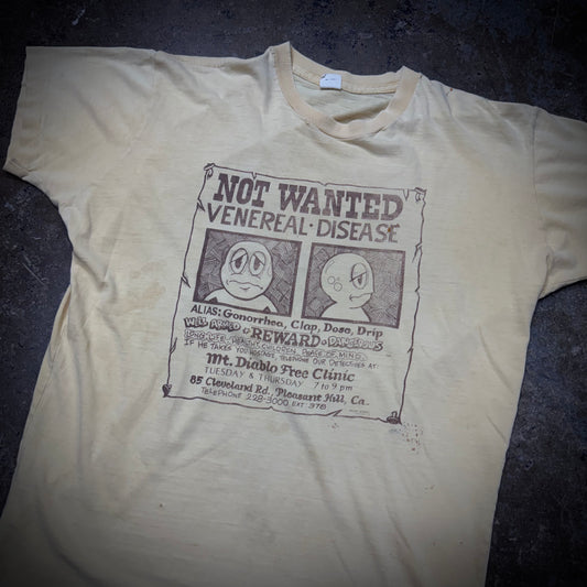 Vintage 70s Distressed Venereal Disease T-Shirt