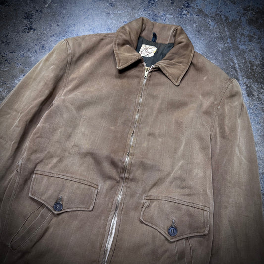 Vintage 50s Brown Whipcord Jacket