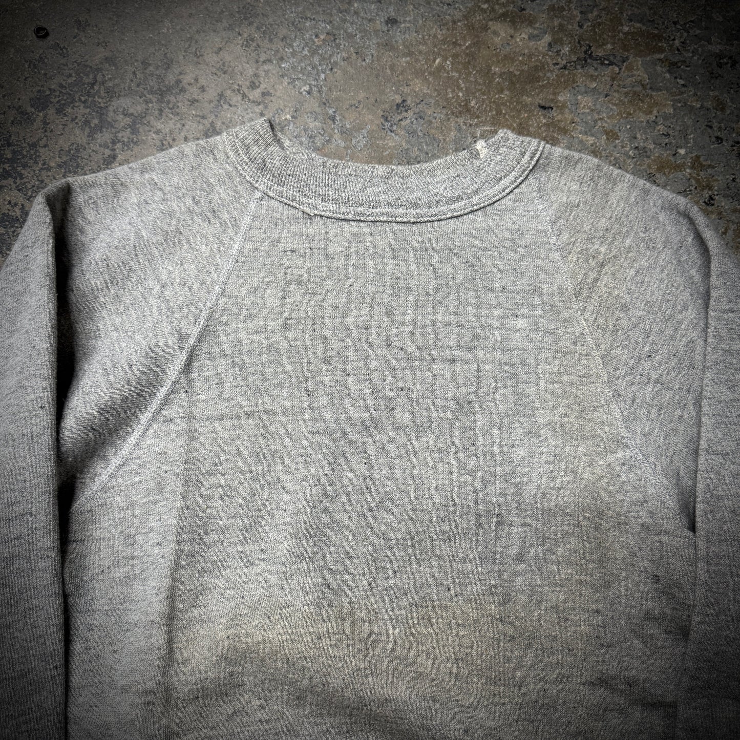 Vintage 60s Cotton Raglan Crewneck Sweatshirt