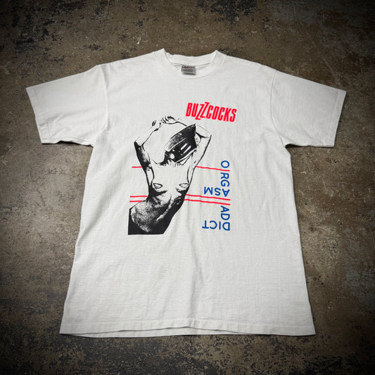 Vintage 90s Buzzcocks Orgasm Adict Punk Band Tee