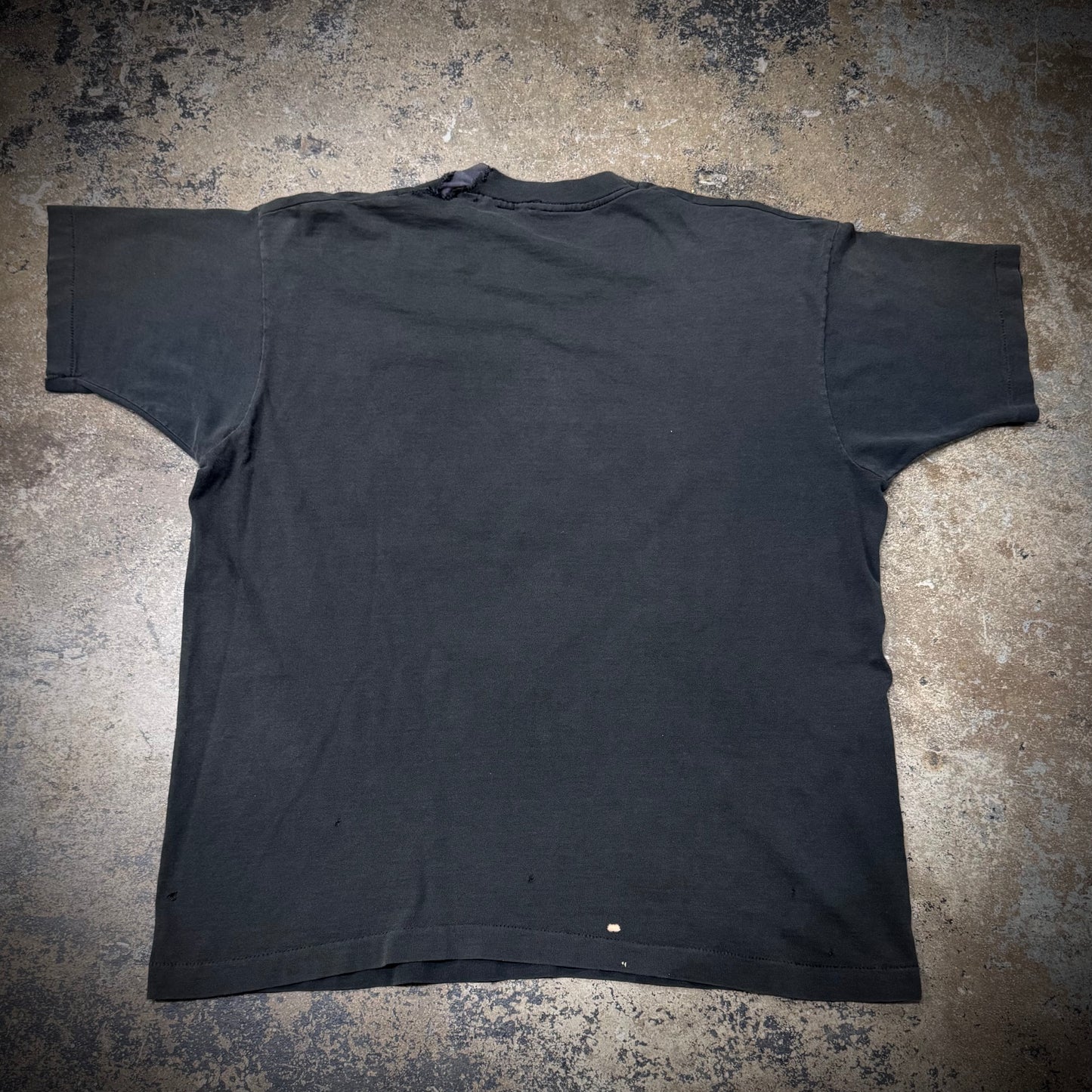 Vintage 90s MDC Millions of Dead Cops Faded Black Distressed & Repaired Punk Band Tee