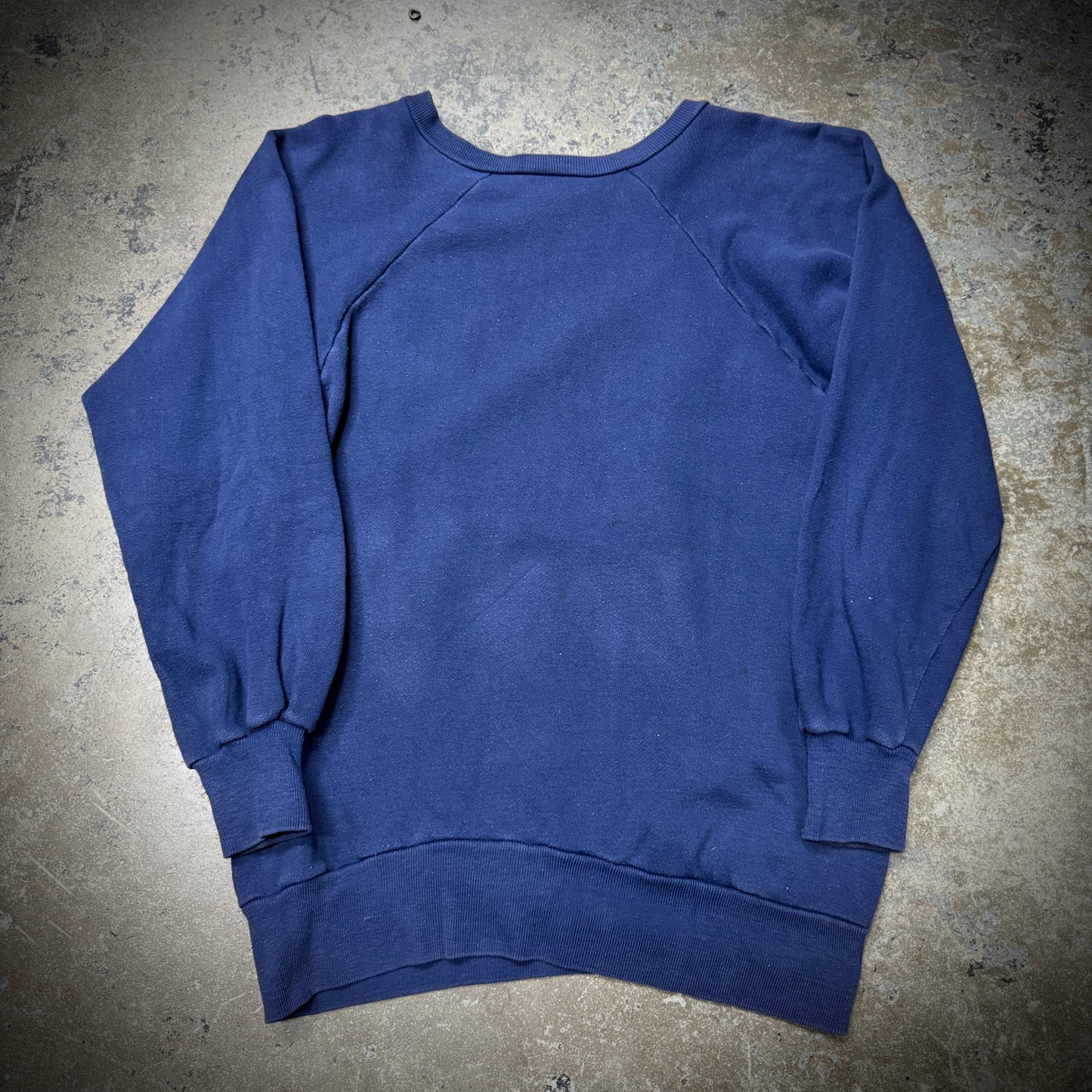 Vintage 60s/70s Healthknit Blank Blue Raglan Crewneck Sweatshirt