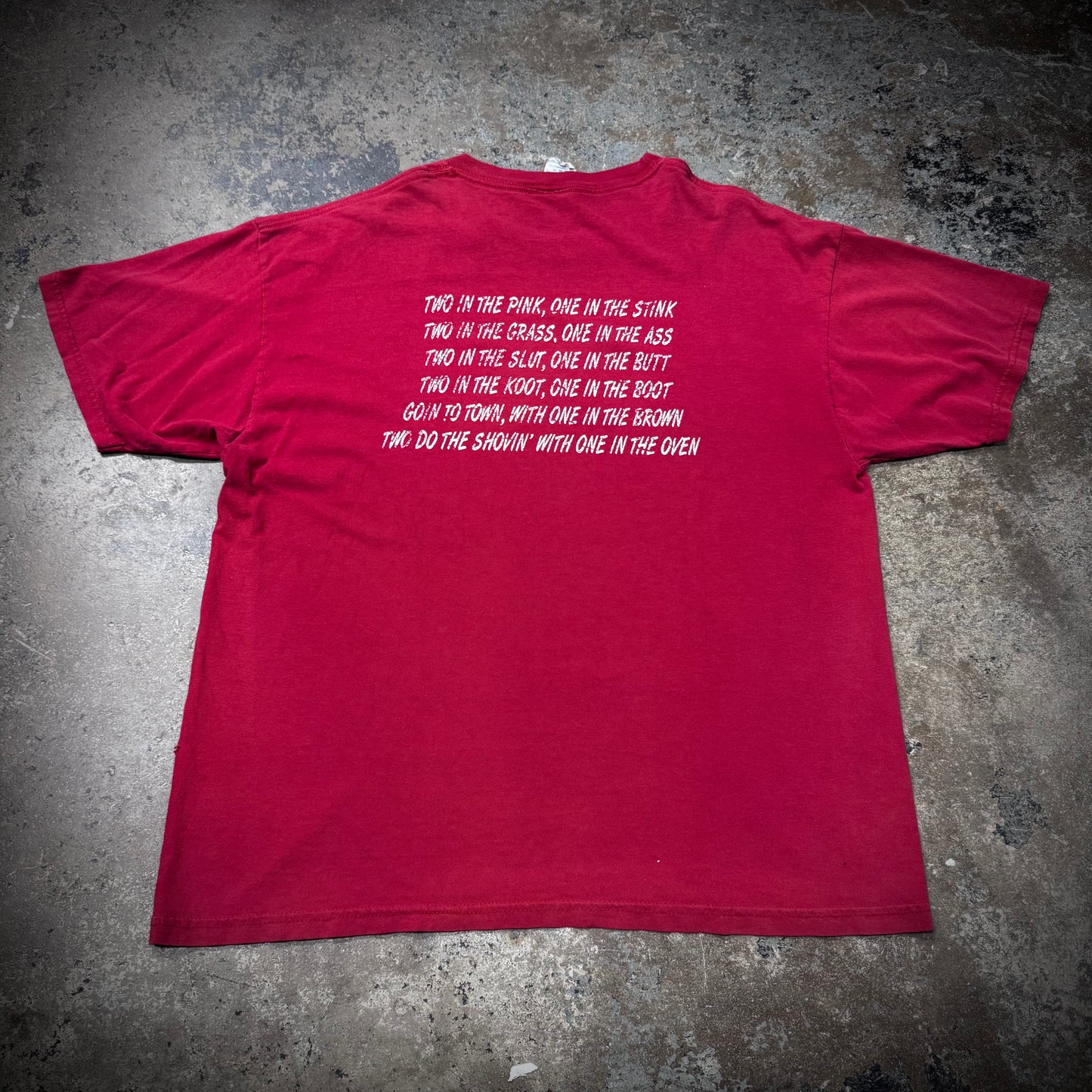 Vintage 90s Shocker Two in the Pink Distressed T-Shirt