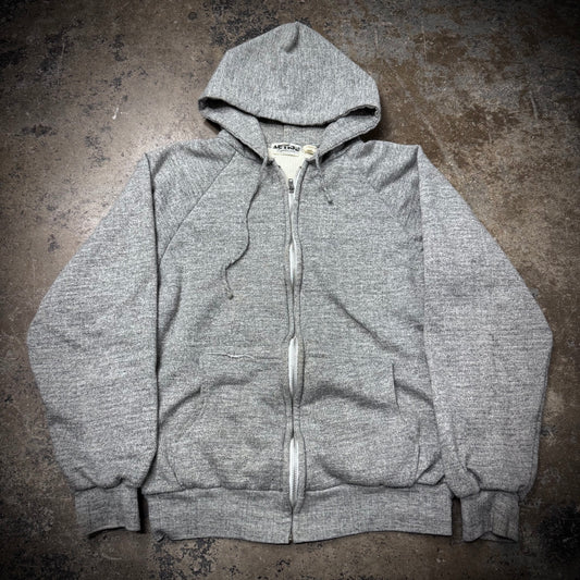 Vintage 70s Heather Grey Thermal Lined Tri Blend