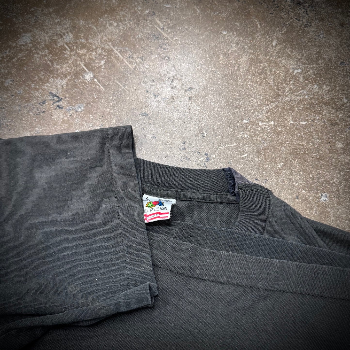 Vintage 90s MDC Millions of Dead Cops Faded Black Distressed & Repaired Punk Band Tee