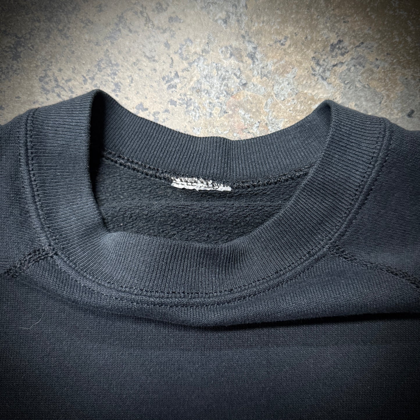 Vintage 60s/70s Short Sleeve Black Blank Sweatshirt