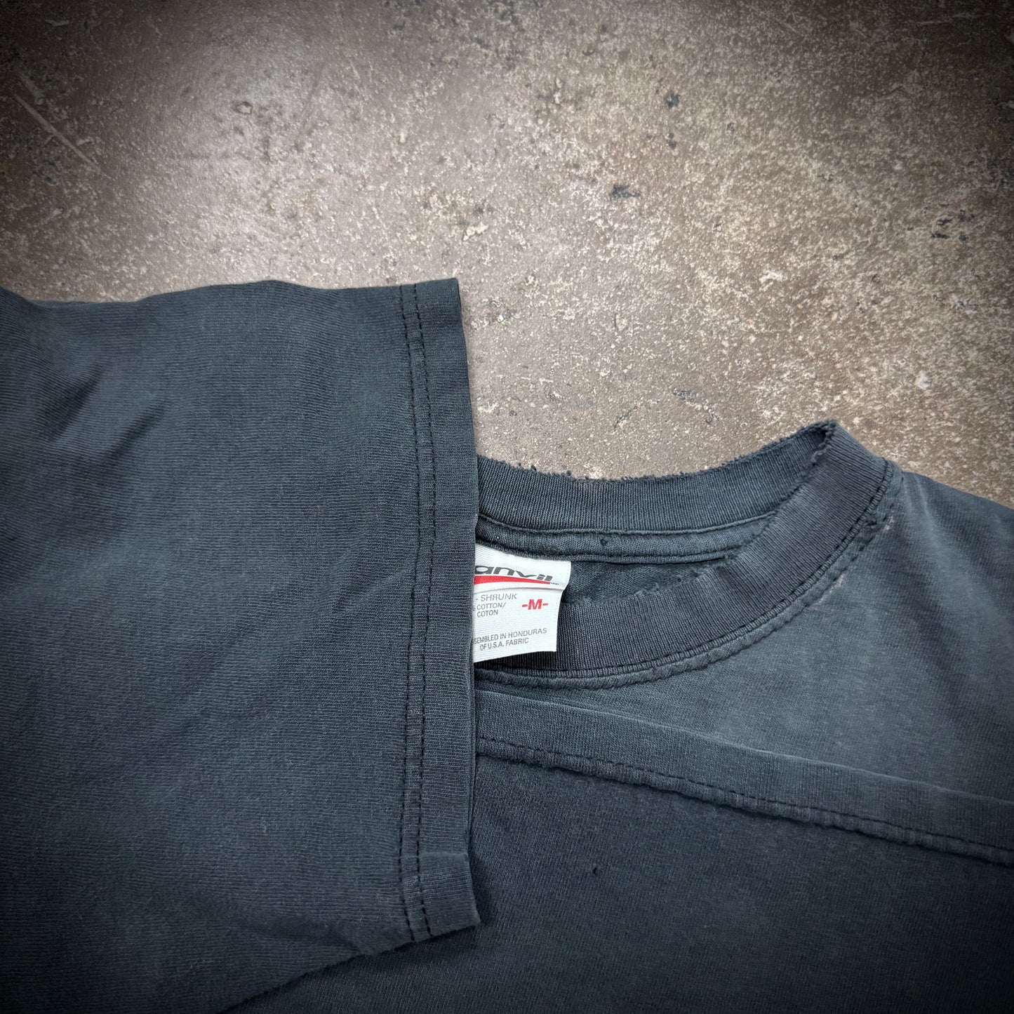 Vintage 2002 Good Charolette Distressed Faded Black Band Tee