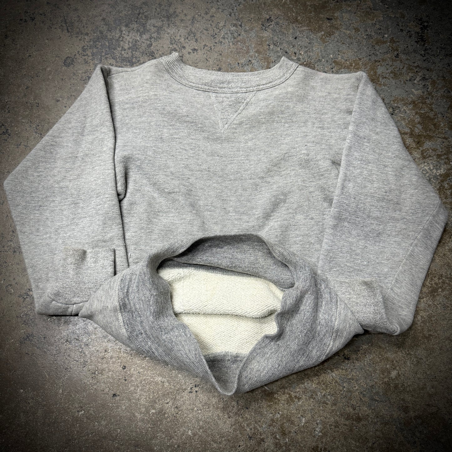 Vintage 1950s Single V Cotton Crewneck Sweatshirt