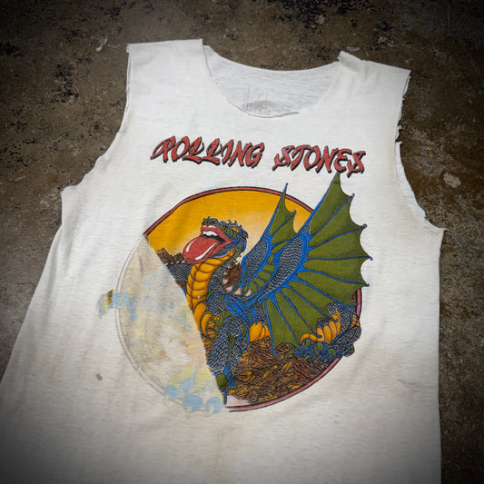 Vintage 70s The Rolling Stones Sleeveless Band Tee