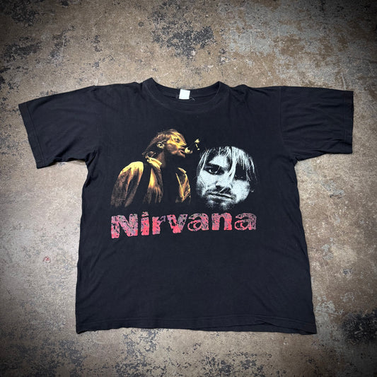 Vintage 90s Nirvana Kurt Cobain European Band Tee