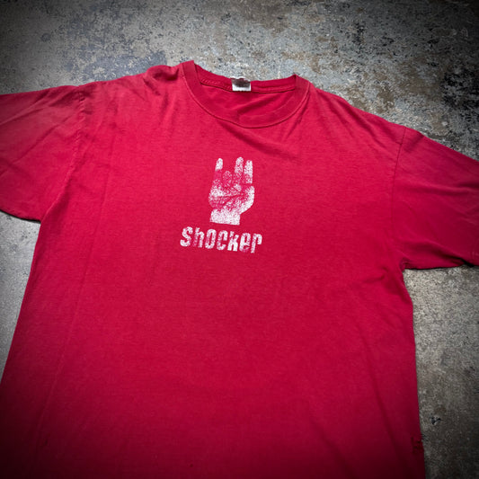 Vintage 90s Shocker Two in the Pink Distressed T-Shirt