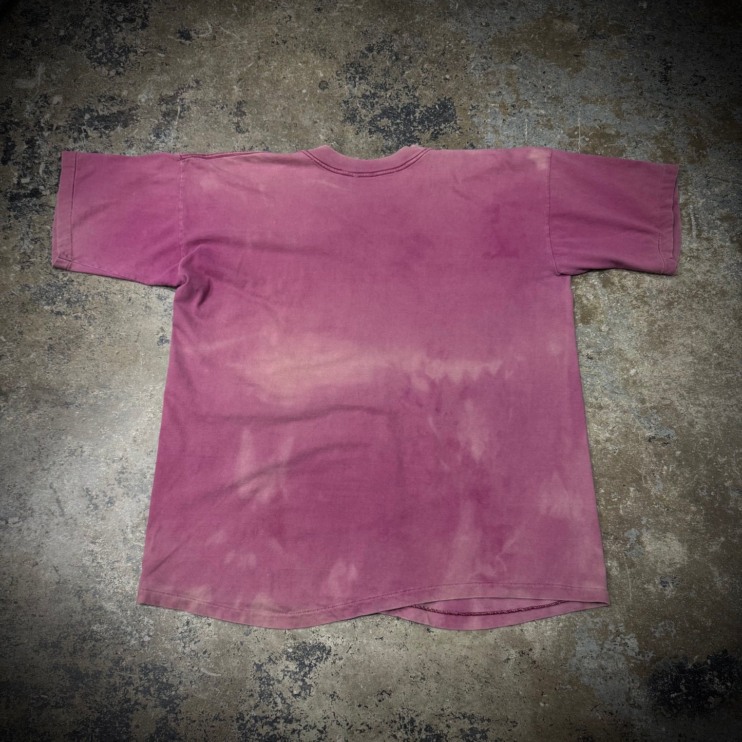 Vintage 90s Sonic Youth Faded Burgundy Distressed Band Tee