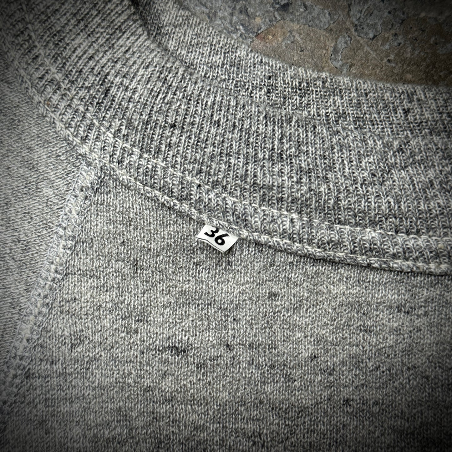 Vintage 60s Cotton Raglan Crewneck Sweatshirt