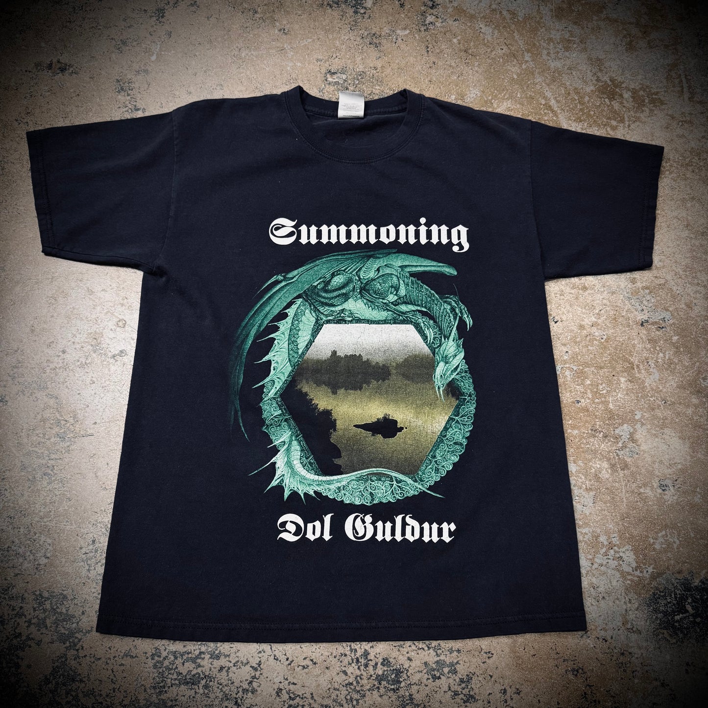 Vintage 90s Summoning Dol Guldur Black Metal Band Tee