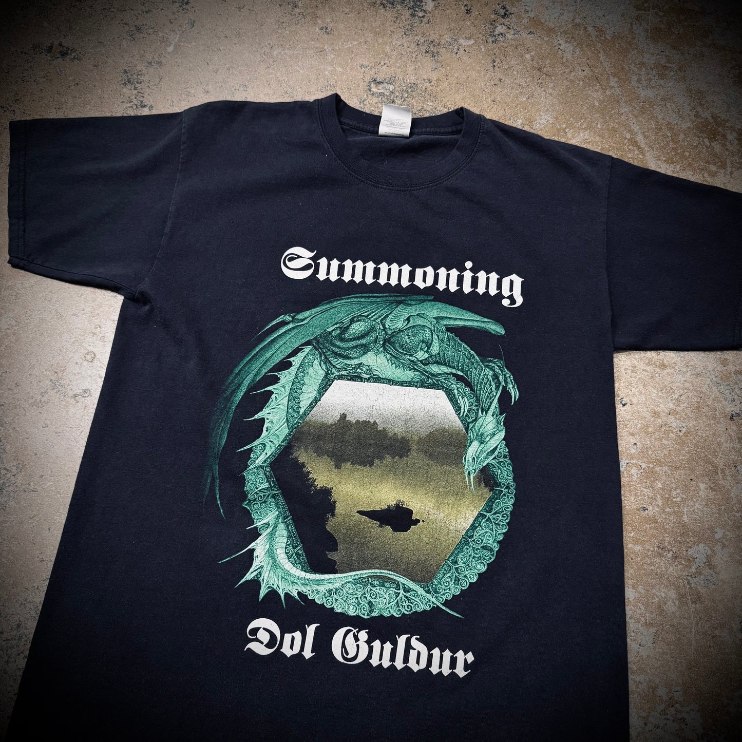 Vintage 90s Summoning Dol Guldur Black Metal Band Tee