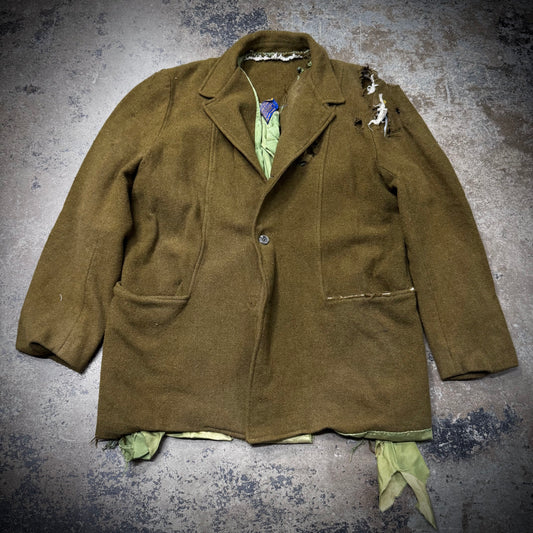 Vintage 60s Thrashed Pendleton Wool Blazer Jacket