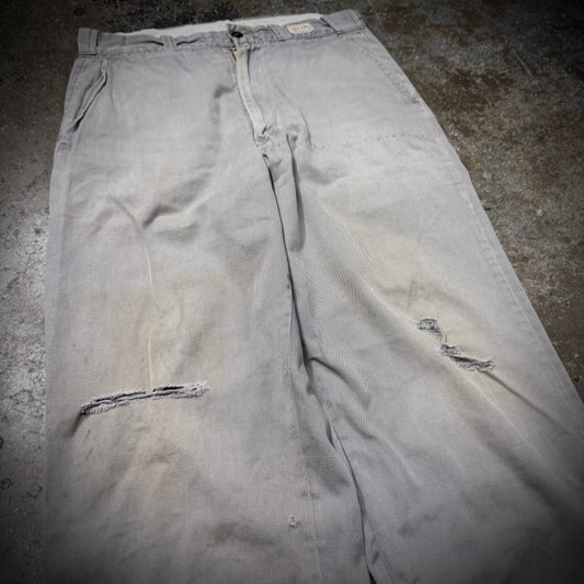 Vintage 50s Hercules Luster Chino Distressed Work Pants
