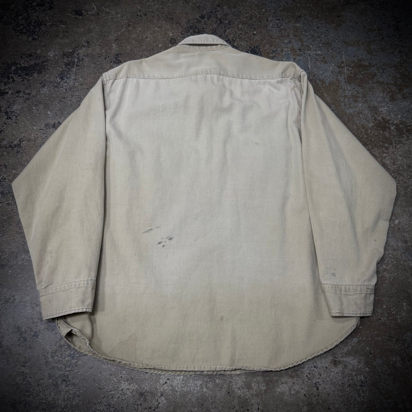 True Vintage 50s/60s Big Mac Beige Cotton Work Shirt