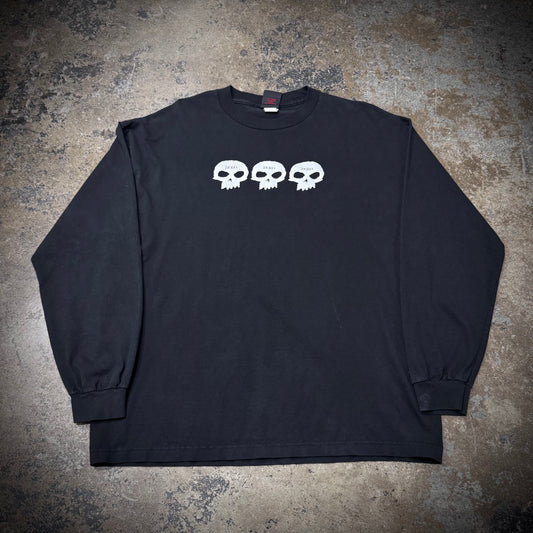 Vintage 00s Zero Skateboards Skull Long Sleeve T-Shirt