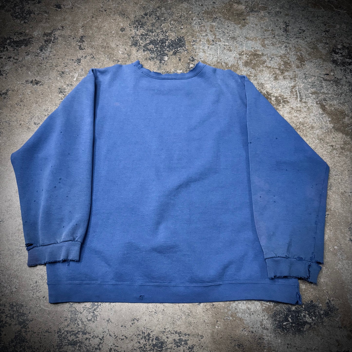 Vintage 90s Nike Swoosh Thrashed and Paint Stained Crewneck Sweatshirt