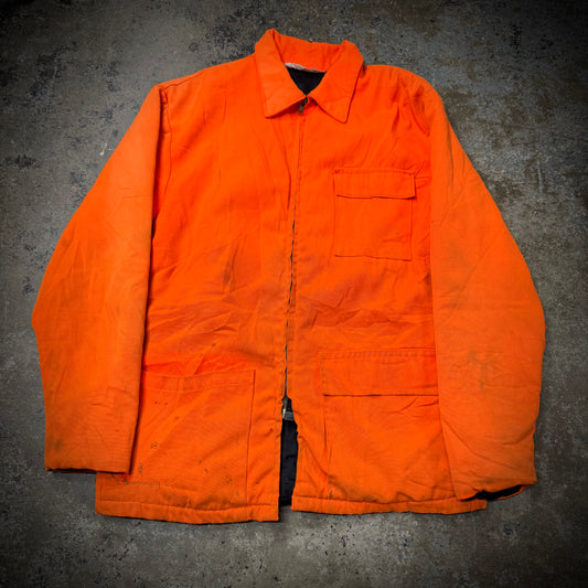 Vintage 1970s Sport King Orange Creamsicle Chore Jacket
