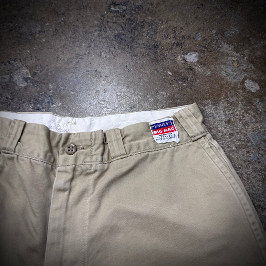 Vintage 40s/50s Big Mac Beige Khaki Cotton Chino Pants