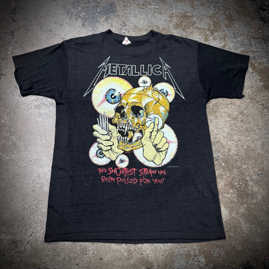 Vintage 1988 Metallica Pushead Paper Thin Band Tee