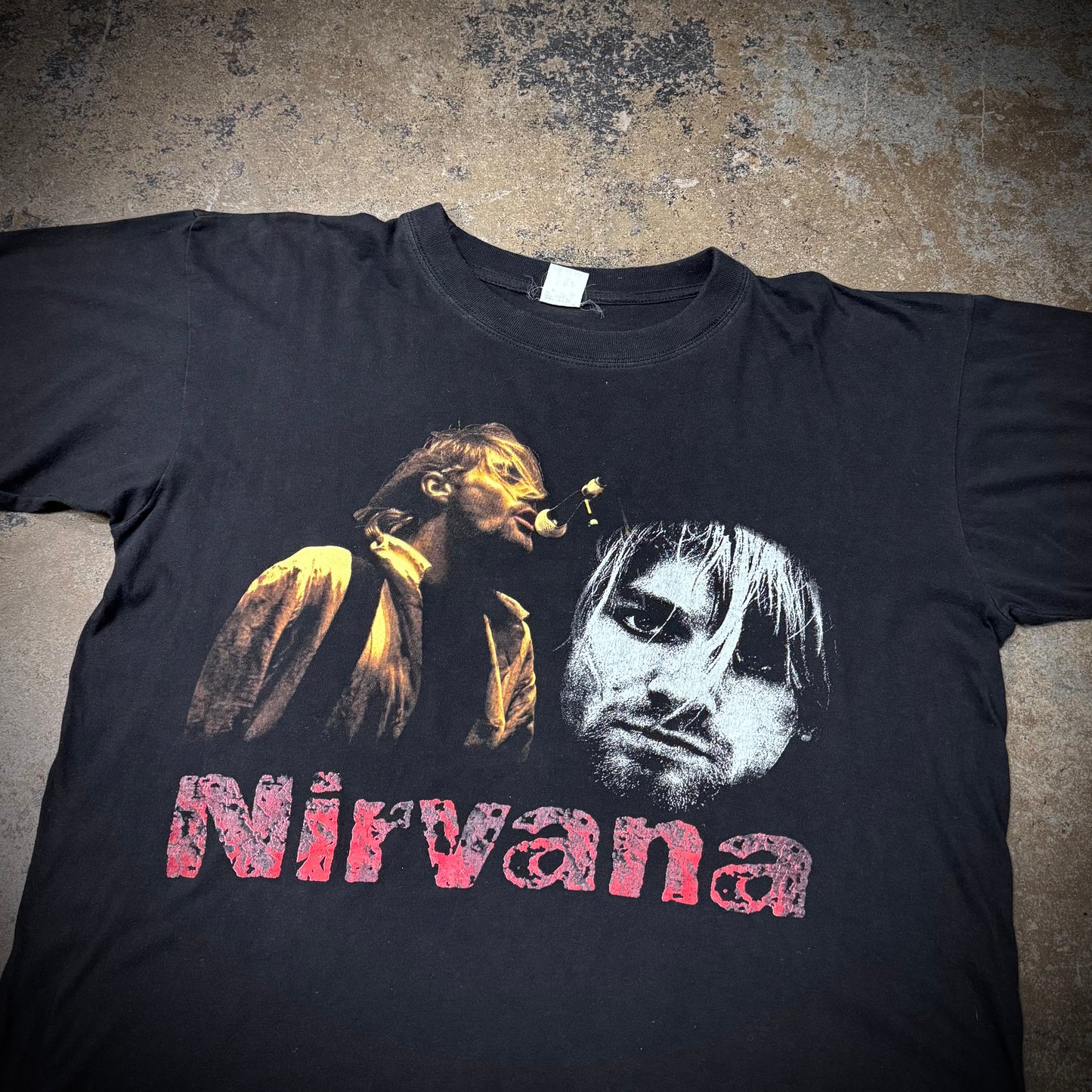 Vintage 90s Nirvana Kurt Cobain European Band Tee