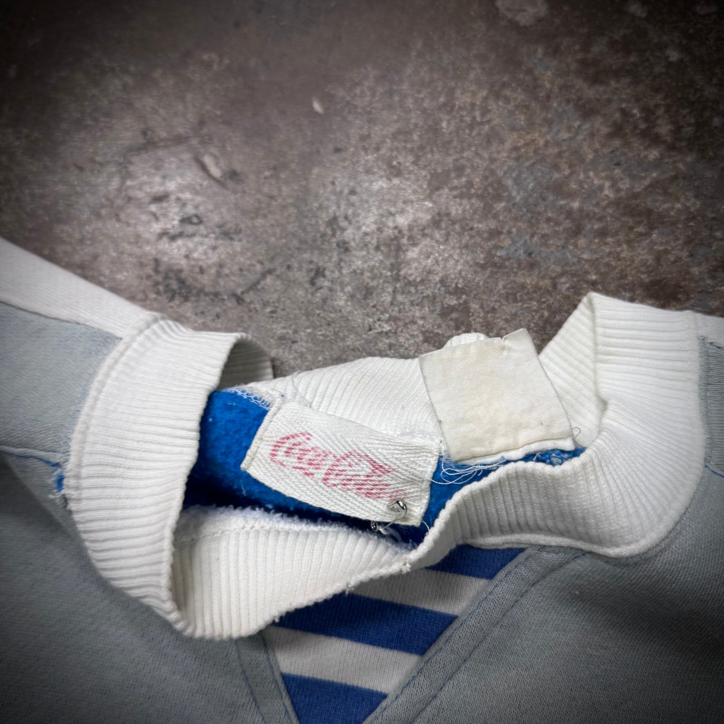 Vintage 80s Coca Cola Cycle Club Thrashed Sweatshirt