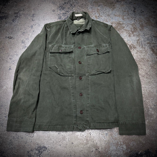 Vintage 60s/70s HBT 2 Pocket Military Shirt