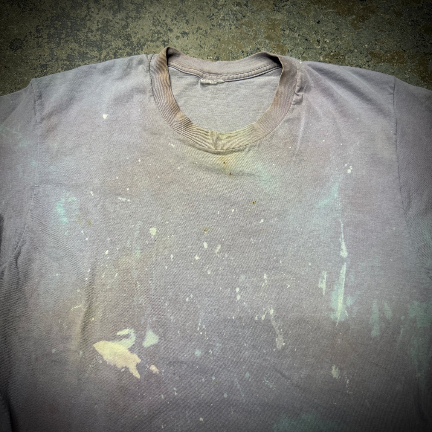 Vintage 80s/90s Bleach Stained Distressed Blank Tee