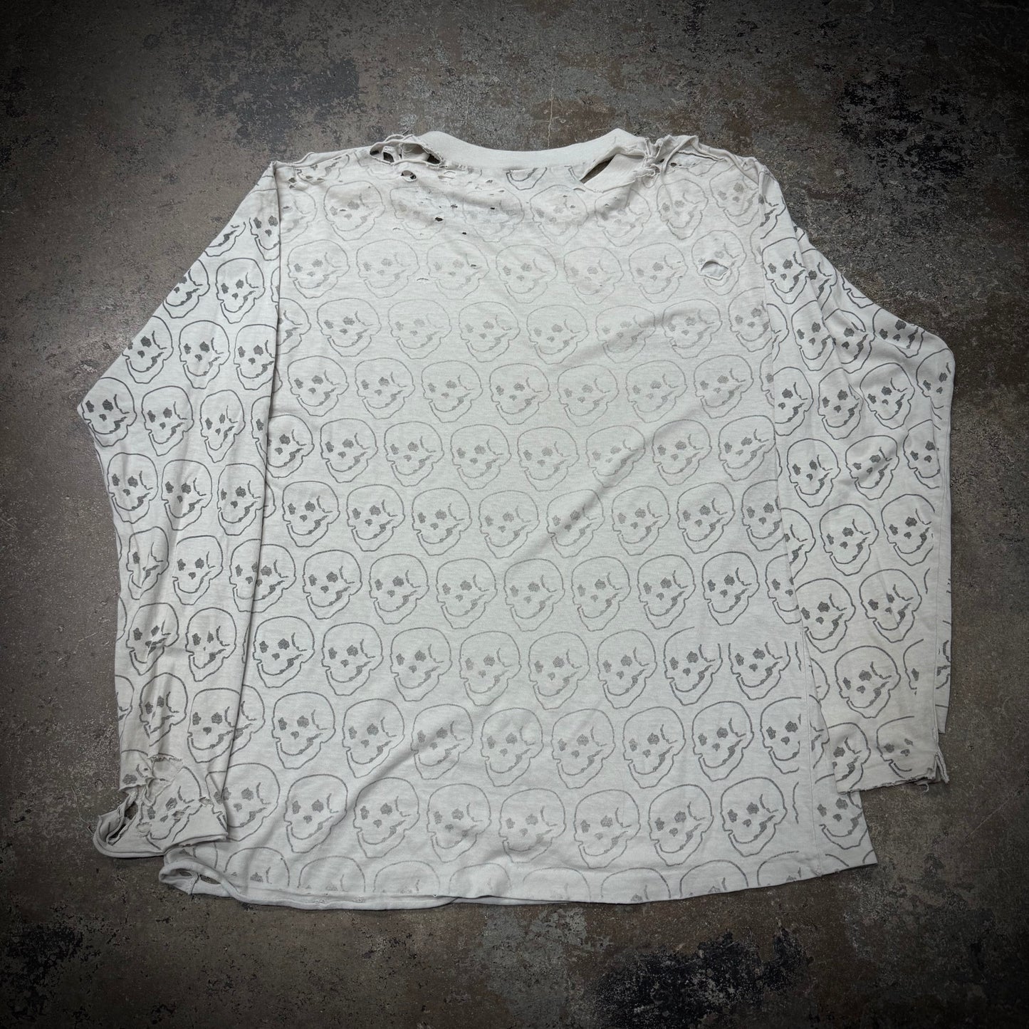 Vintage 90s Cheap Trick Skull AOP Thrashed Band Tee