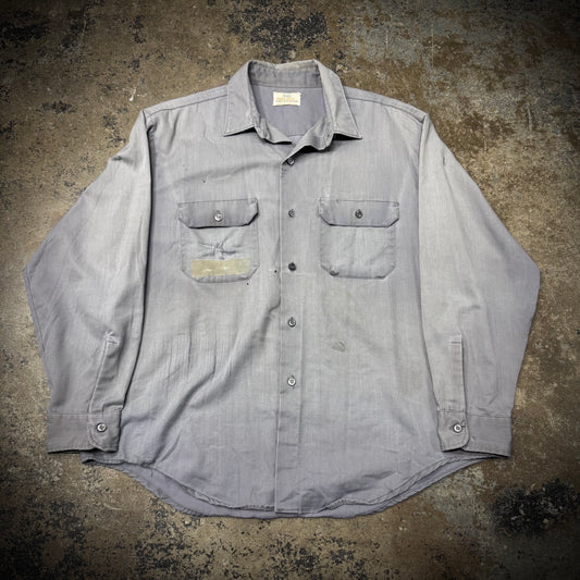 Vintage 60s/70s Distressed Big Mac Work Shirt