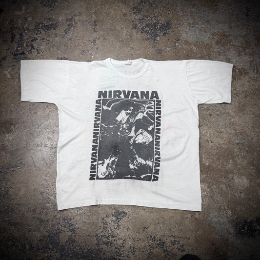 Vintage 90s Nirvana Nevermind Parking Lot Band Tee