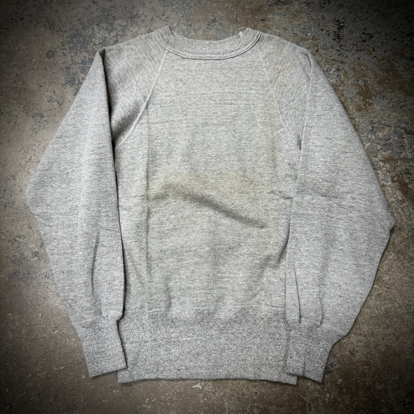 Vintage 60s Cotton Raglan Crewneck Sweatshirt