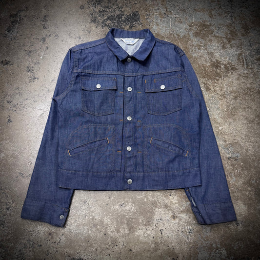 Vintage 60s Penneys Selvedge Pleated 4 Pocket “Type 2” Denim Jacket