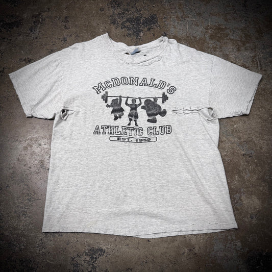 Vintage 90s McDonalds Athletic Club Thrashed T-Shirt